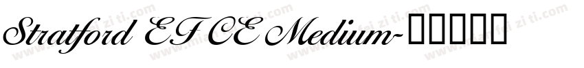 Stratford EF CE Medium字体转换